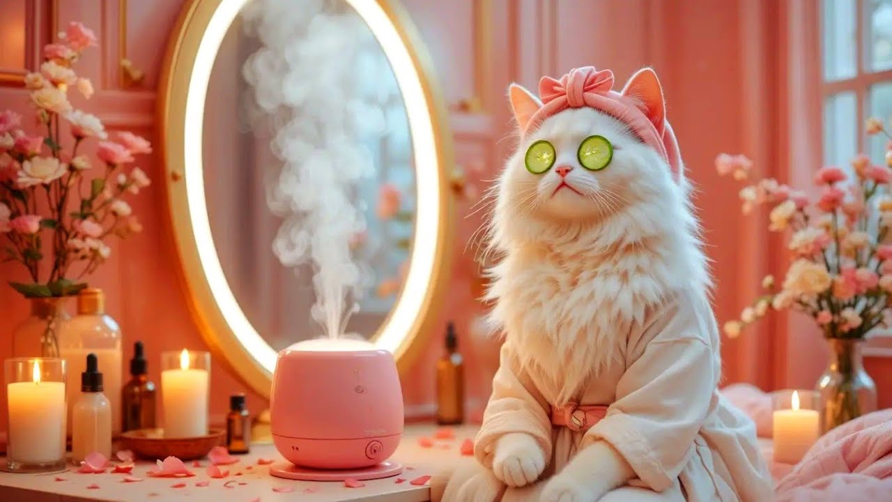 Mimi’s Me-Time! Cat Spa Day with Manicure, Pedicure & Face Steam! Cute Cat Video| Paws and Poses 
