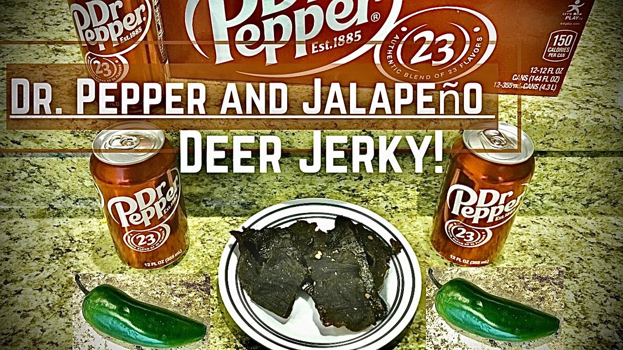 Dr. Pepper Jalapeno Deer Jerky!  The BEST deer jerky recipe I have tried!!!