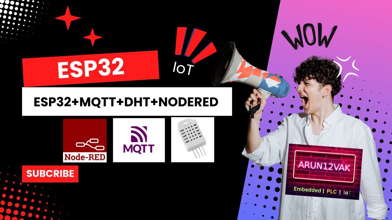 MQTT with ESP32 and DHT22 using Wokwi | Display on Node-Red Dashboard  | Wokwi | #iot