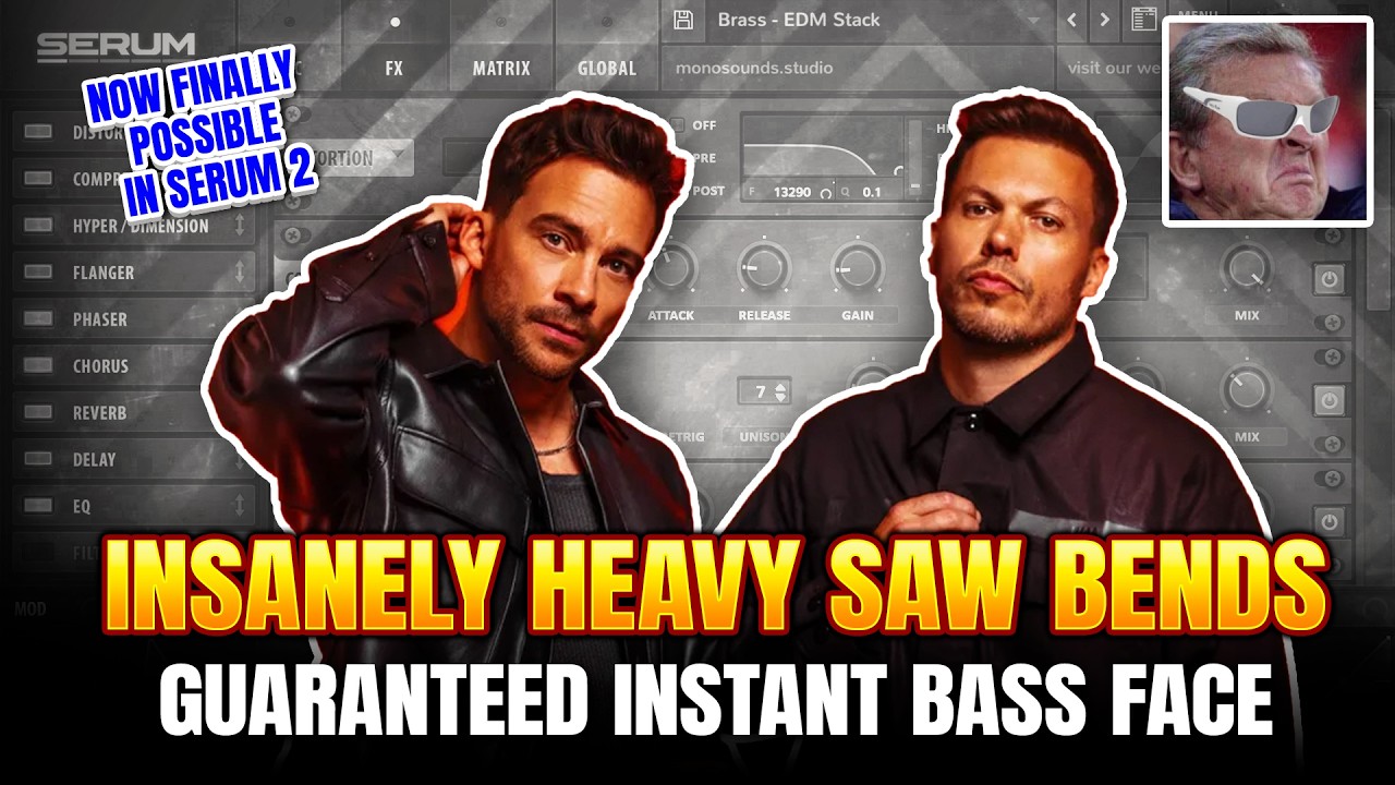 Insanely Heavy Saw Bend Basses are FINALLY possible without PhasePlant (Serum 2 tutorial)