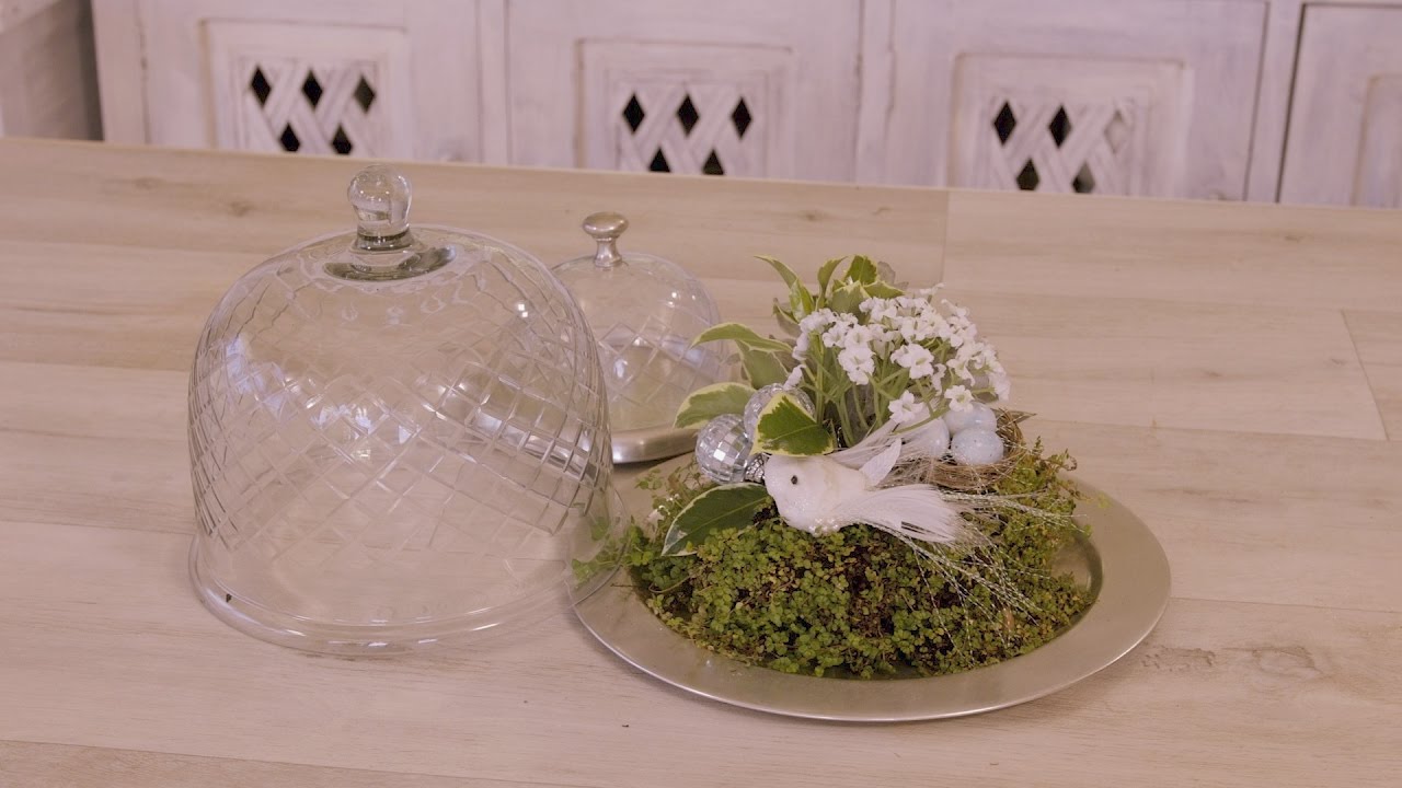How to make a Glass Dome and Succulent Christmas Flower Design
