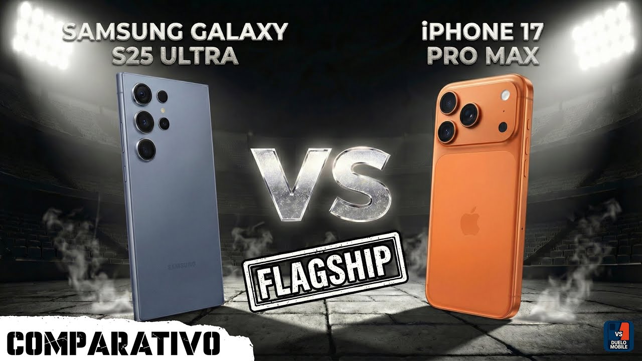 Samsung Galaxy S25 Ultra vs iPhone 17 Pro Max: Comparativo Completo | O Duelo do Ano