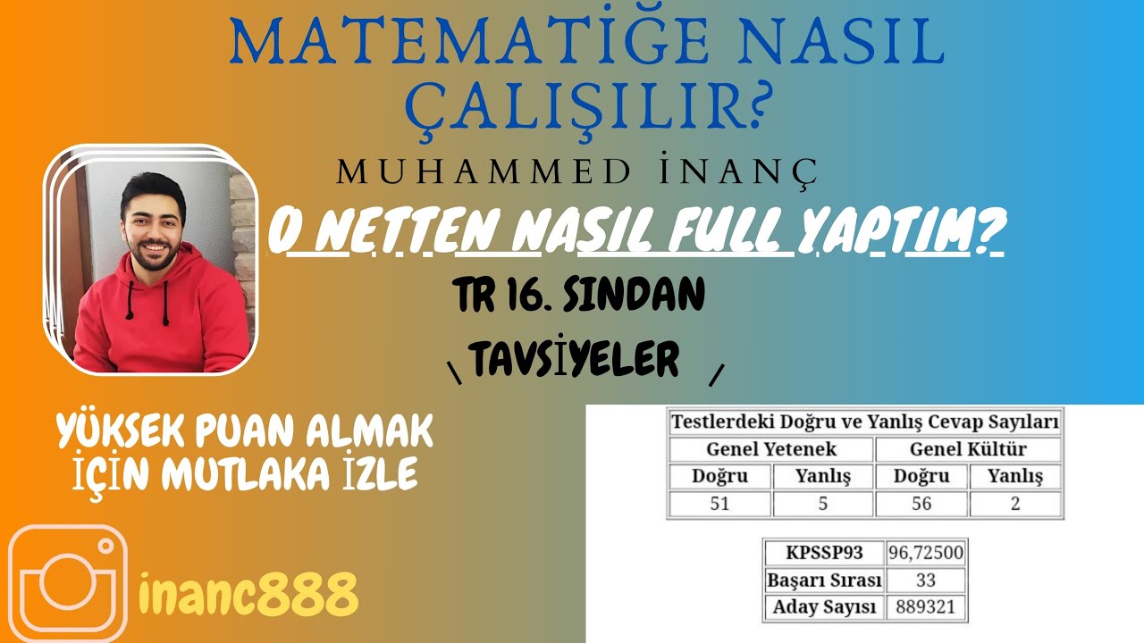 MATEMATİKTE 0 DAN NASIL FULL YAPTIM ? MATEMATİĞE NASIL ÇALIŞILIR?
