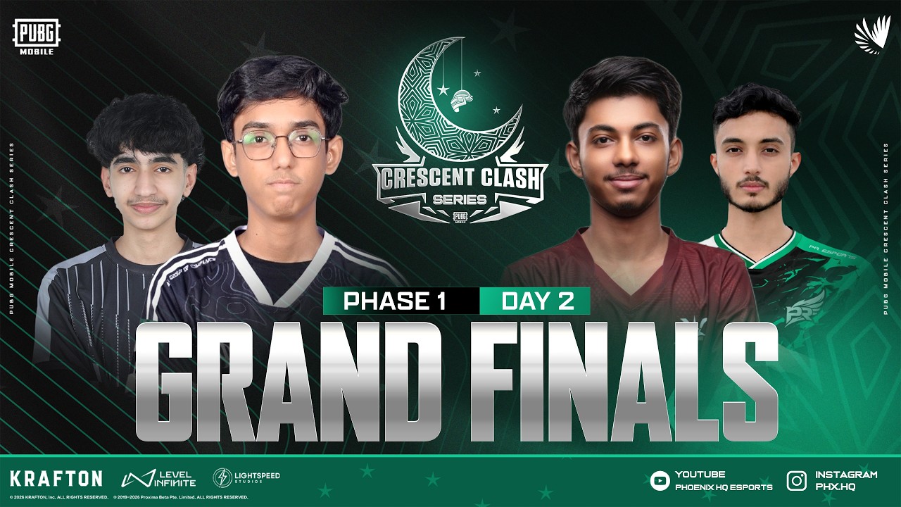 PUBGM CRESCENT CLASH SERIES | FINAL PHASE 1 | FT. #4T #ASi8 #LF #RD #SCYTES #PR