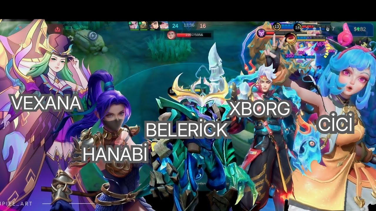 HERŞEYİN META OLDUĞU YERDE BİZ ESKİLERLE DEVAM :) MOBİLE LEGENDS VEXANA - CİCİ - XBORG - HANABİ - BL