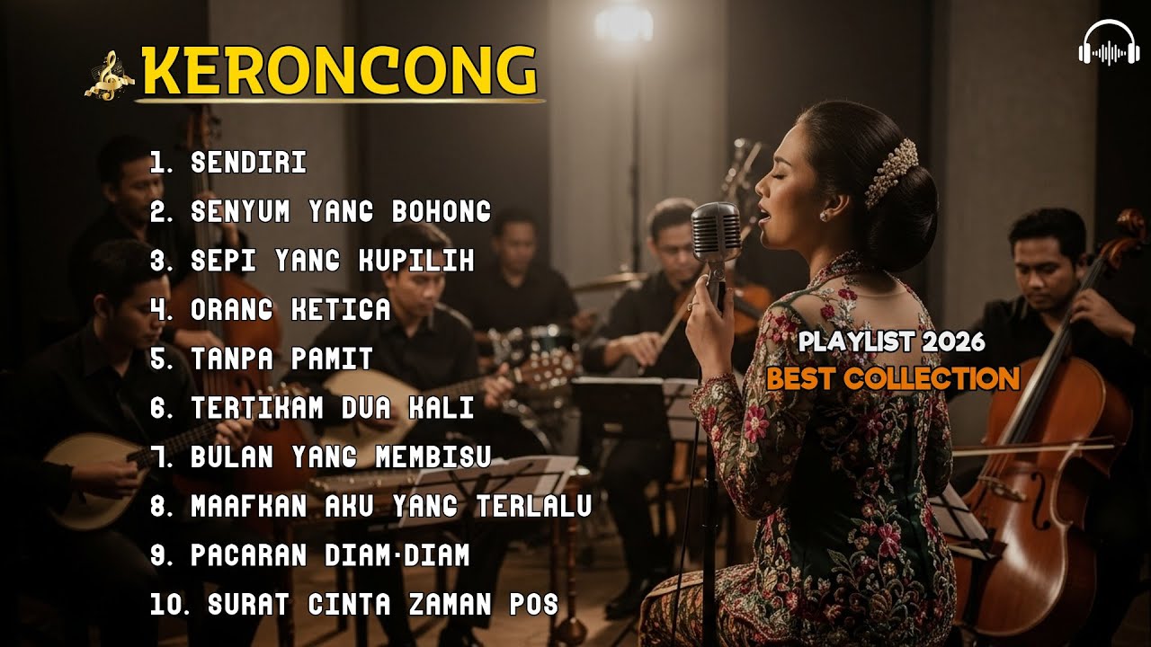 Keroncong Lawas Indonesia Nostalgia | Musik Tempo Dulu yang Menenangkan Pikiran