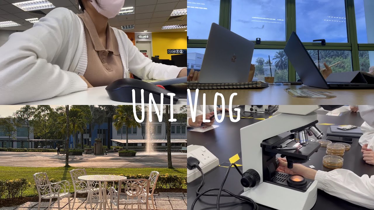 Vlog in Nottingham Malaysia | Practical week 🧪 | Study with me | Uni Baking 🍰