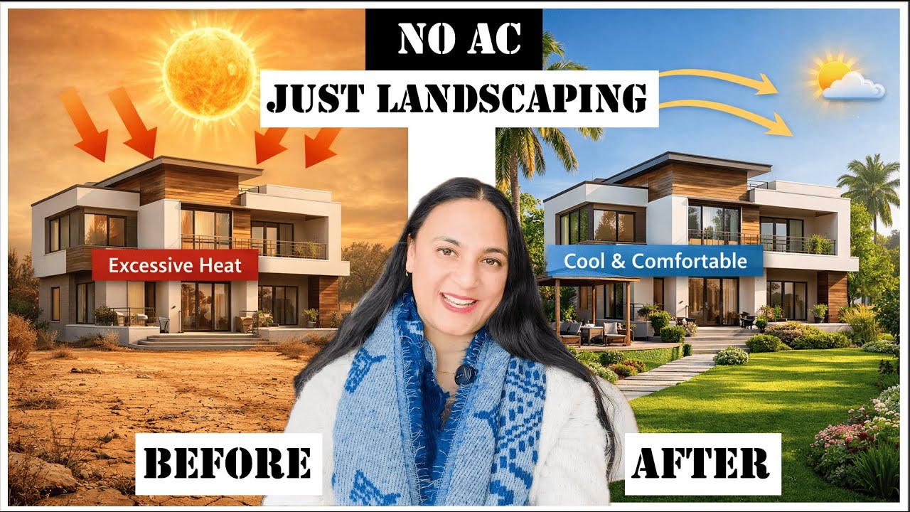 How Landscaping Can Reduce Home Temperature by 2–4°C | Cheapest Climate Design