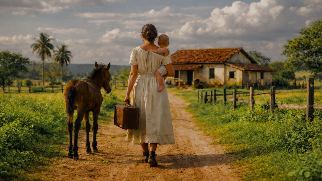 A viuva sozinha Com Seu Bebê, Ela Achou um Sítio Velho Com um Cavalo magro… E tudo Mudou