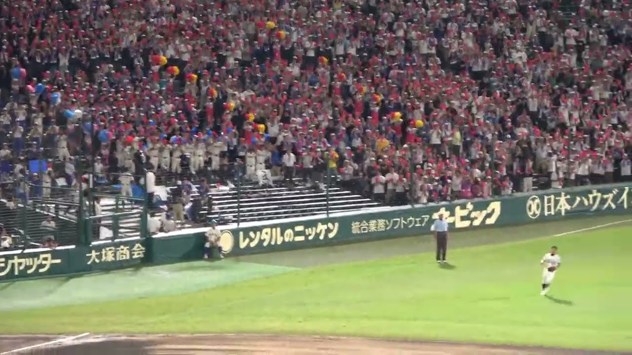 綾羽高校の応援　近江高校友情応援に涙が止まらない　高知中央vs綾羽 2025年8月8日 第107回 阪神甲子園球場 令和7年 高校野球
