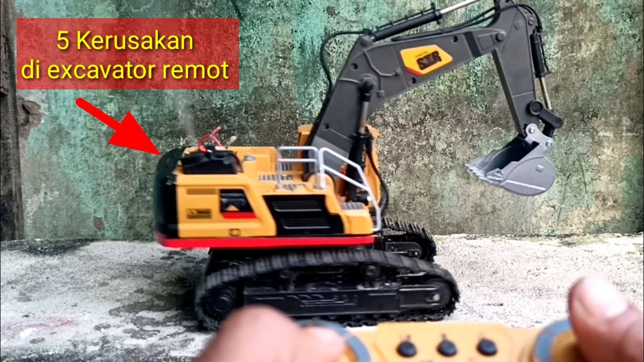 5 Kerusakan  sering di excavator rc #excavatormurah #rc #excavatorrc #maianananak #mainan #toys