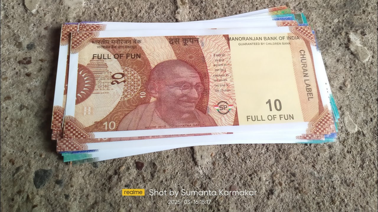 Dummy Indian Rupees Currency Notes || Fake Currency Unboxing Video || Sumanta Karmakar