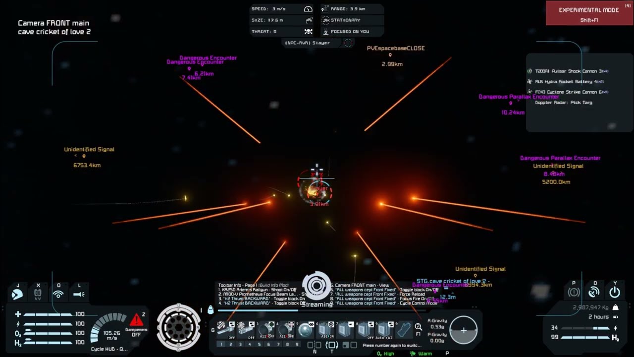 Space Engineers- Cave cricket of love test vs pve