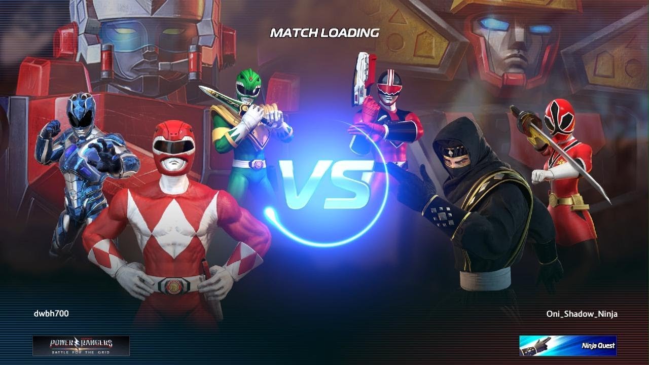 Power Rangers Battle for The Grid online match dwbh700 VS Oni Shadow Ninja