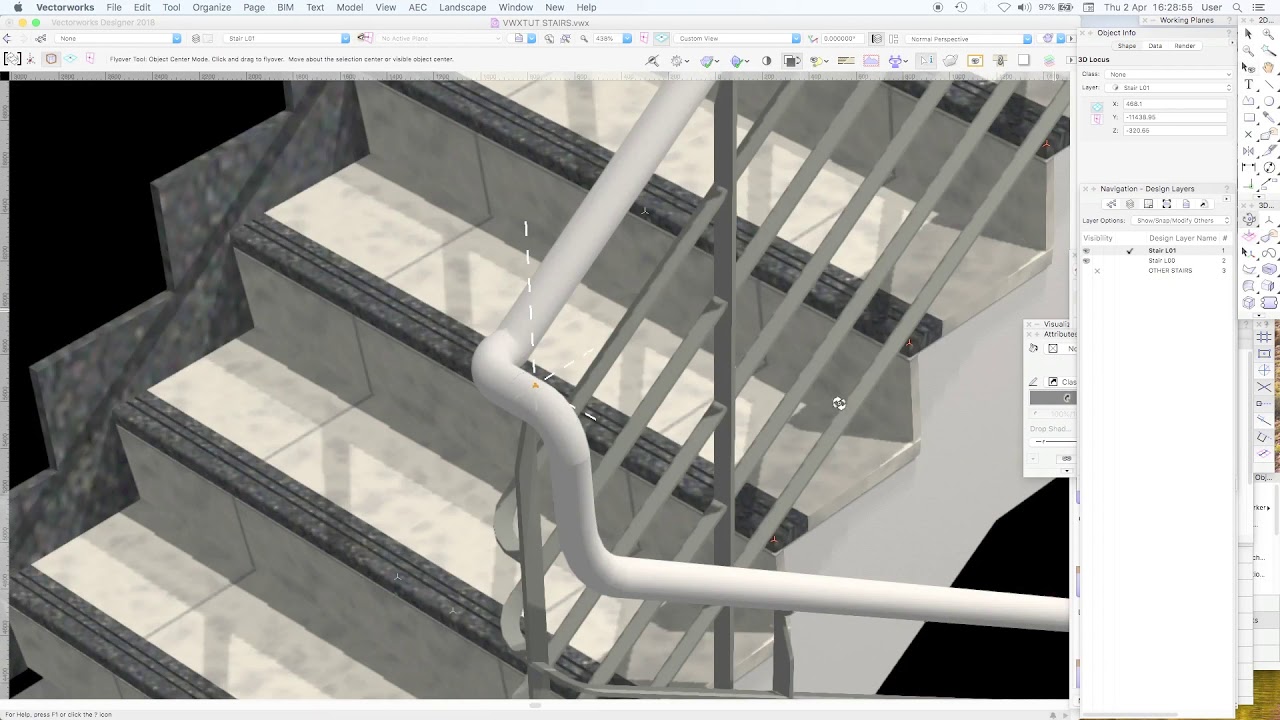 VECTORWORKS BIM TUTORIAL 16b - STAIR DETAILS