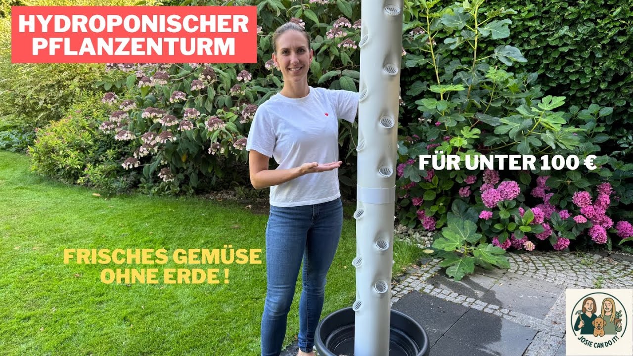 Hydroponischen Pflanzenturm für unter 100 € selber bauen | Perfekt für Balkon & Garten