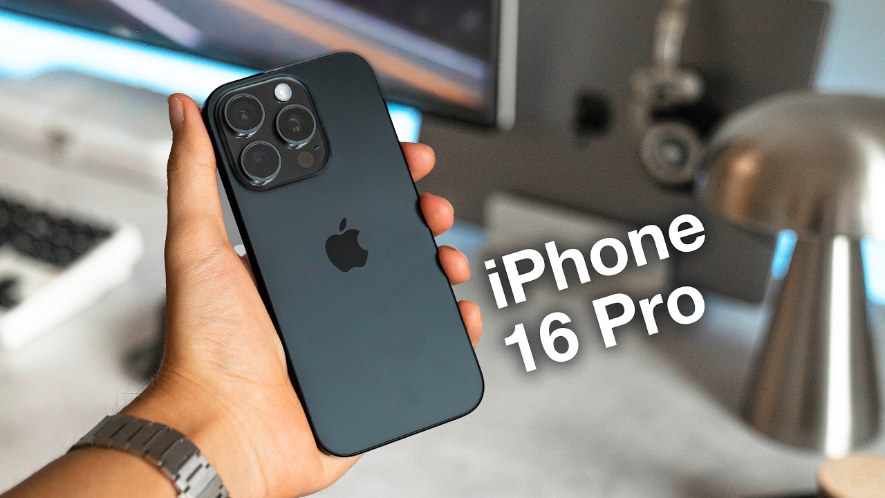Распаковка iPhone 16 Pro Black 🏴 Тест камеры + аксессуары + настройка