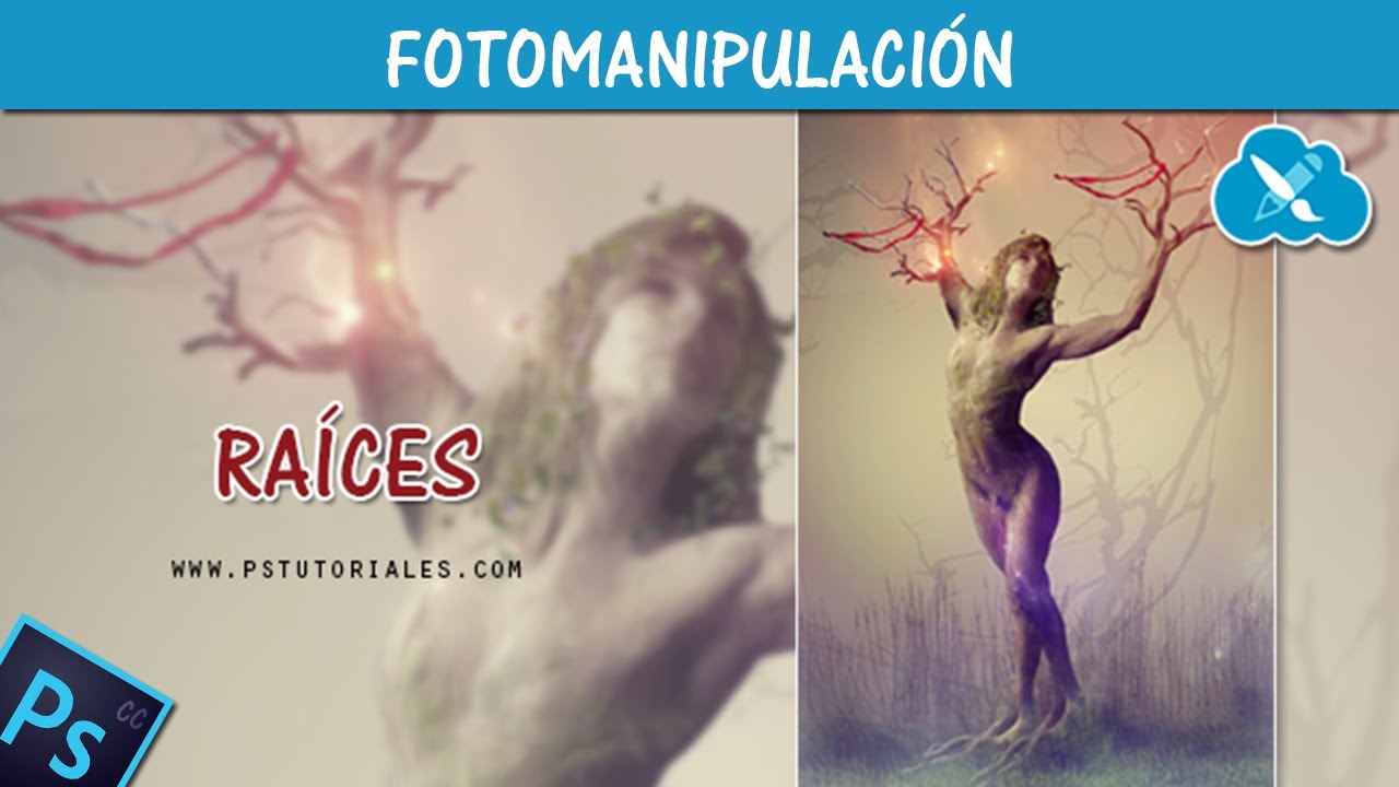 RAÍCES 🌿 FOTOMANIPULACIÓN de PHOTOSHOP