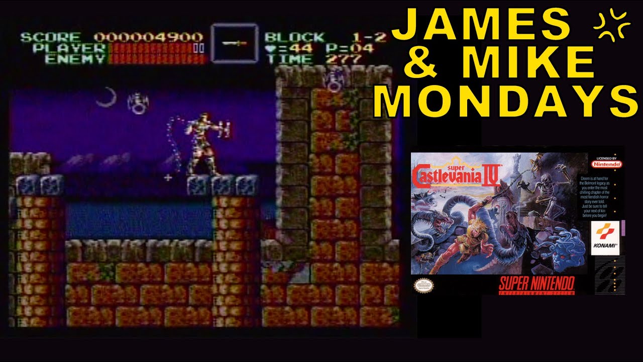 Super Castlevania IV (SNES Video Game) Part 1 - James & Mike Mondays