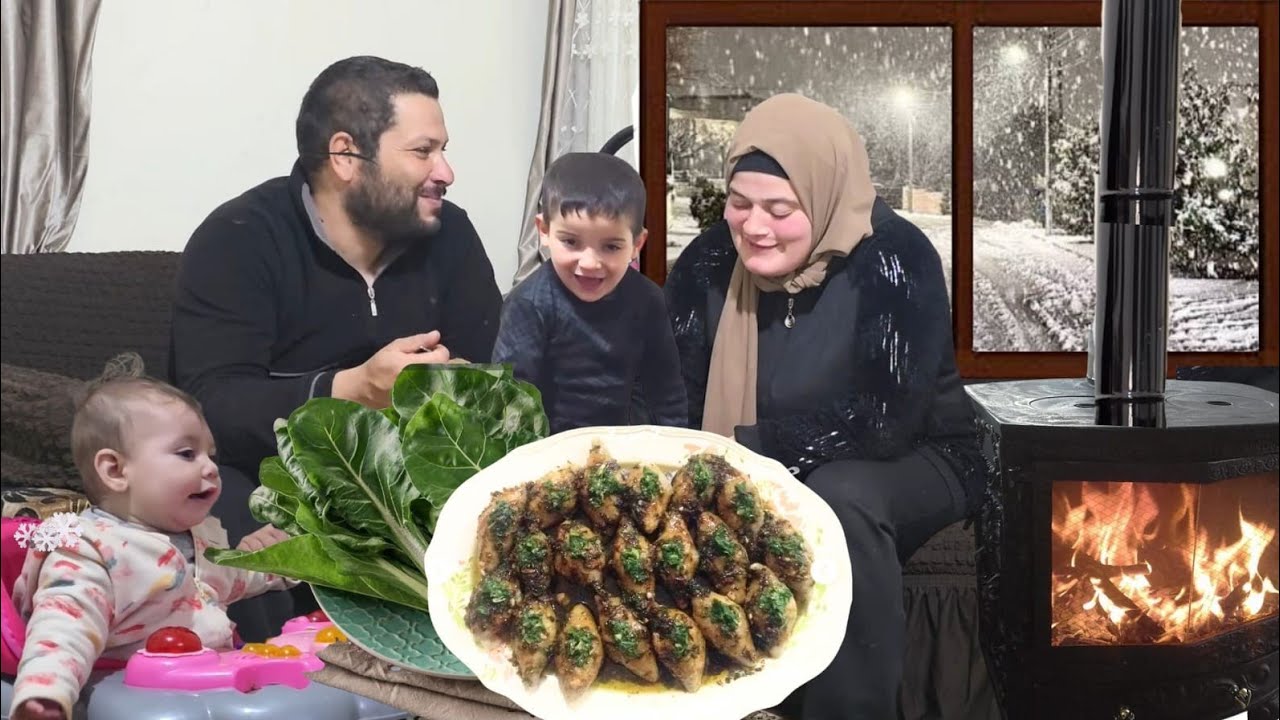 بعيد عن الحضارة زوجان سعيدان يعيشان في قرية هادئة يواجهان العاصفة ❤️