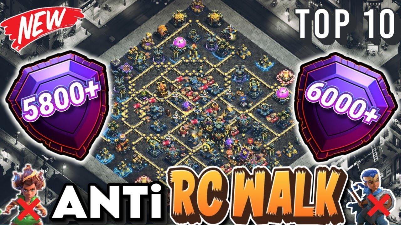 BEST-10 +6000 TH17 LEGEND / WAR / CWL BASE WITH COPY LINKS + BONUS VIDEO || TH17 TROPHY ANTI-RC WALK
