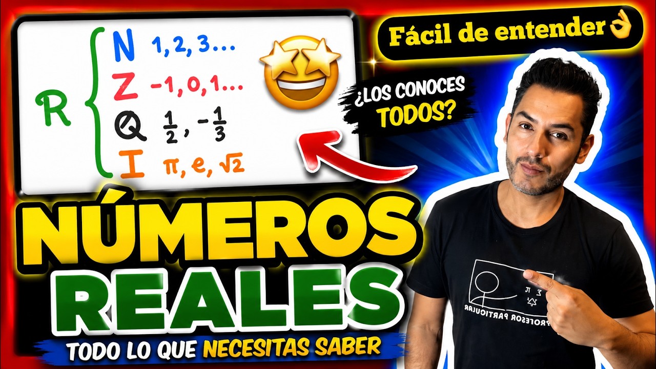 ✅​PROPIEDADES de los N&Uacute;MEROS REALES | 𝙀𝙭𝙥𝙡𝙞𝙘𝙖𝙙𝙤 𝙚𝙣 10 𝙢𝙞𝙣𝙪𝙩𝙤𝙨 😎​🫵​💯​| ARITM&Eacute;TICA