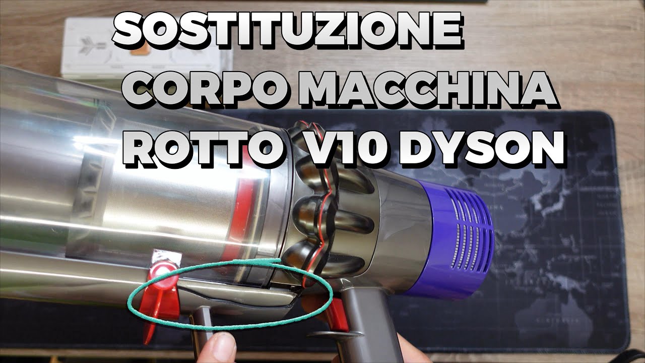 Guida passo-passo alla sostituzione della scocca dell'aspiratore Dyson V10