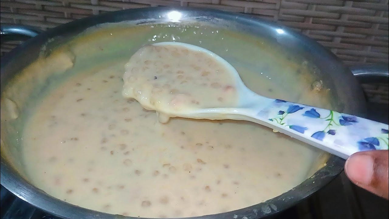 పసరపప్పుతో కమ్మని చిక్కని సగ్గుబియ్యం పాయసం😋| How to Make Moongdal Sago Payasam in Telugu| Video