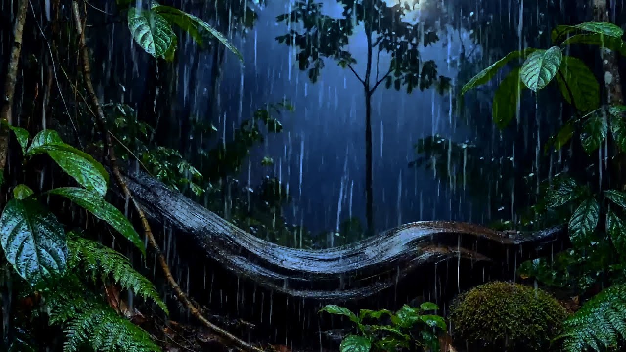 🌧 Mystical Forest Rain — Deep Sleeping Rain Sounds for Calm Mind & Restful Night 🌙