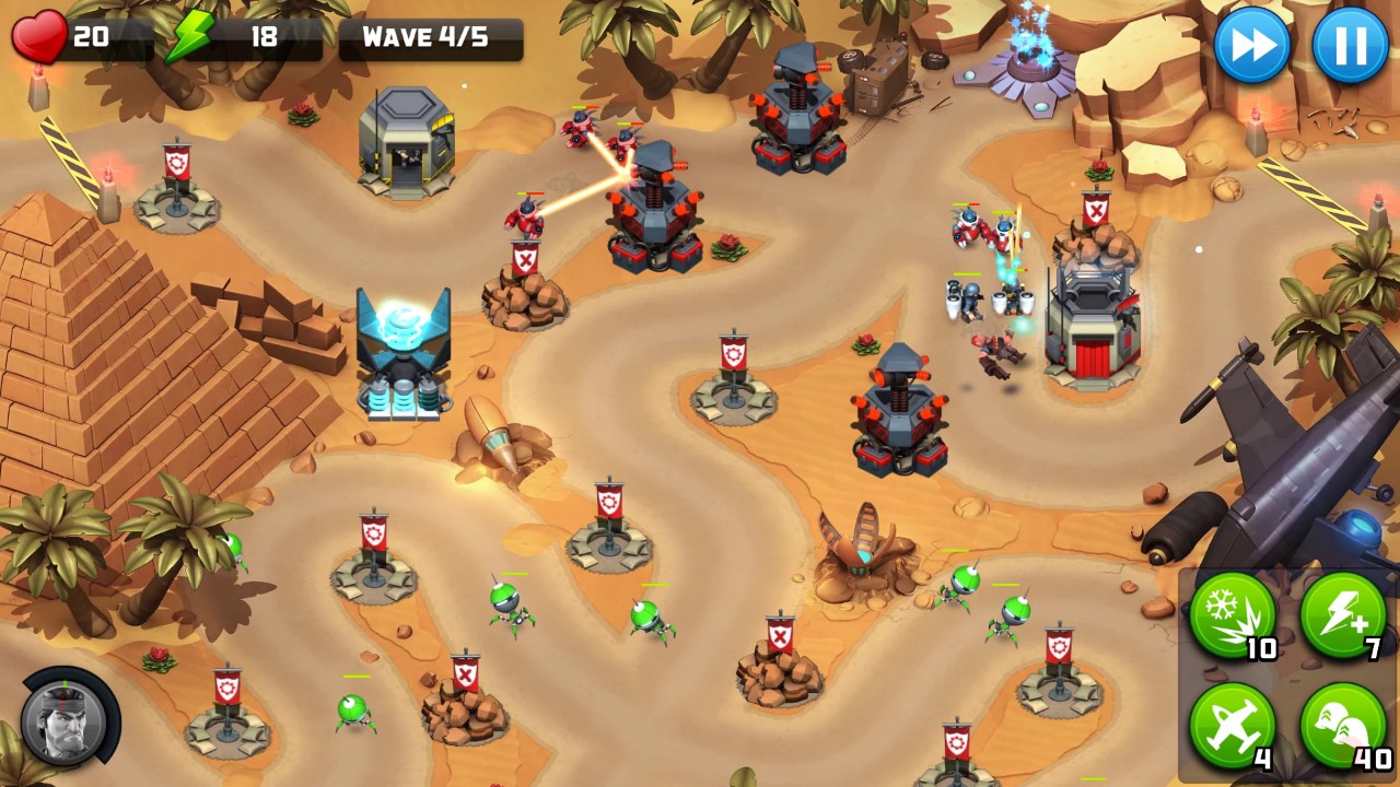 Alien Creeps TD - Level 33-Aker's Gate - Campaign 3 Stars