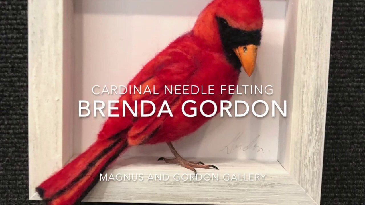 Needle Felting a Cardinal...tutorial