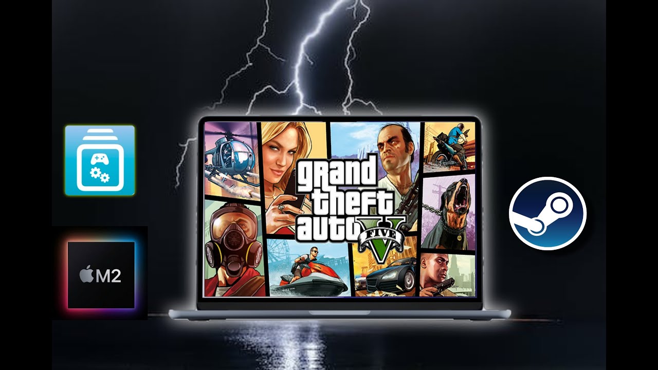 GTA 5 on Mac Air M2 - High Performance - Game Porting Toolkit
