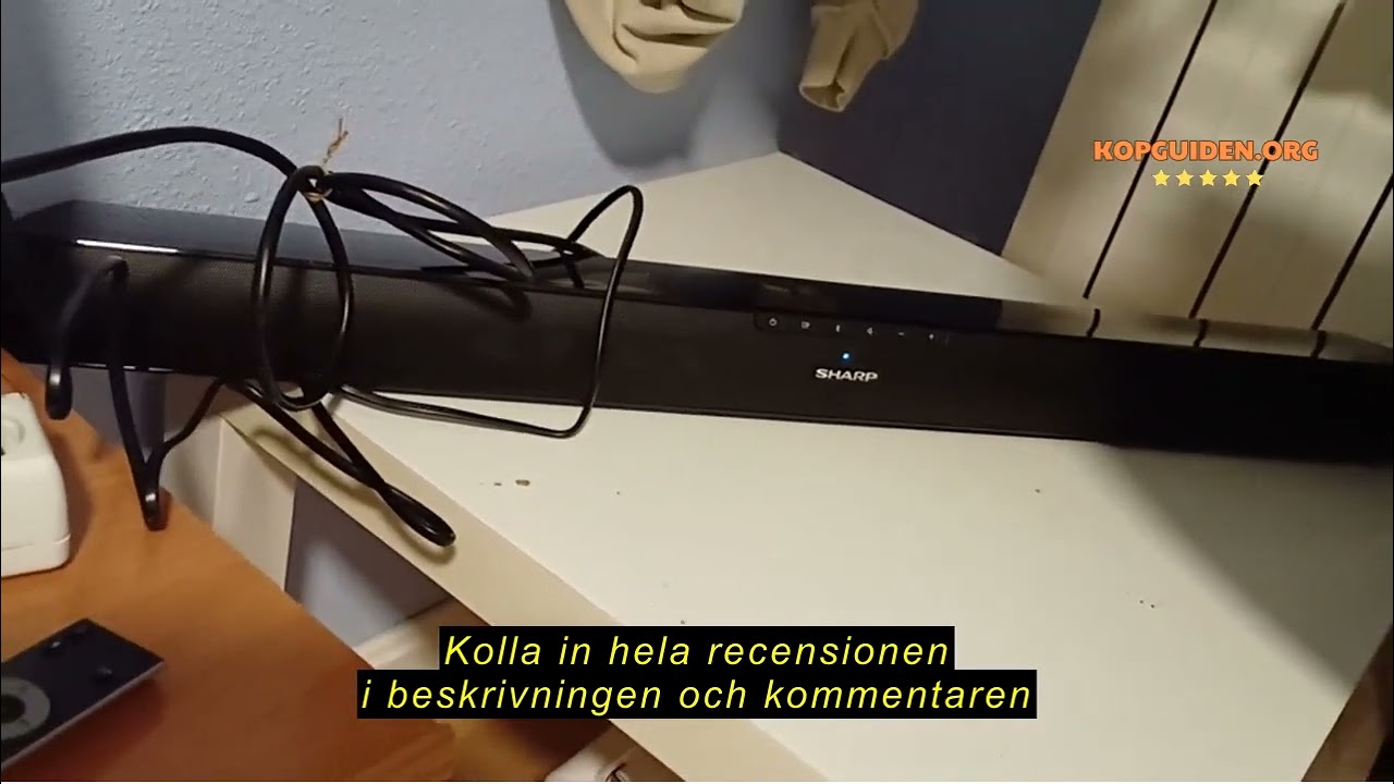 Produktrecension av Sharp 2.0 Soundbar med HDMI OCH Bluetooth