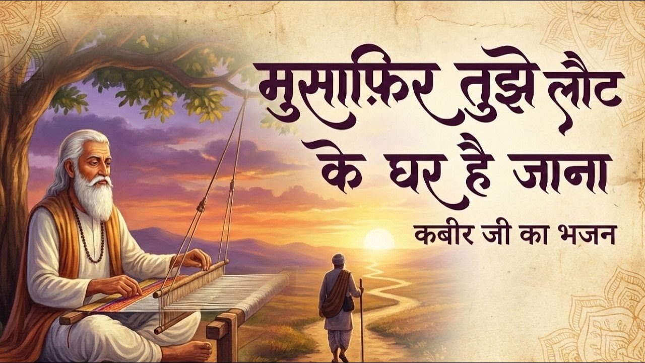 Bhajan - मुसाफ़िर तुझे लौट के घर है जाना - Sant Kabir Bhajan