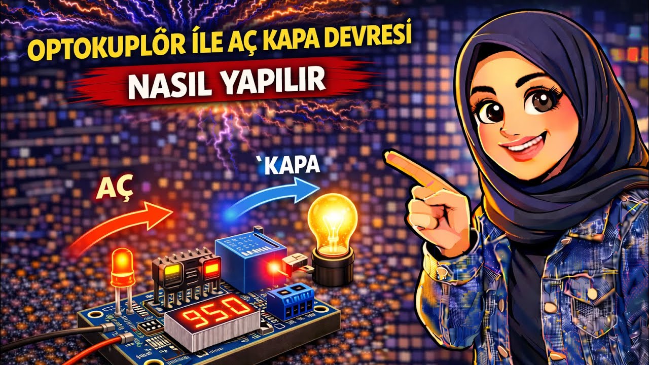Optokuplör nedir nasıl çalışır basit aç kapat devresi
