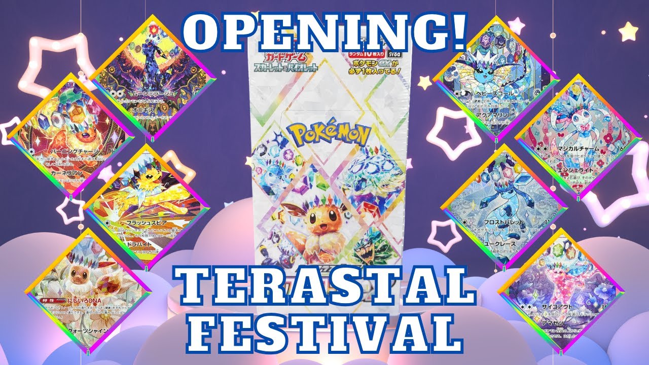 Pokémon Terastal Festival Ex Booster Box Opening & Unboxing! | JP Set | Pokémon TCG & Card Game