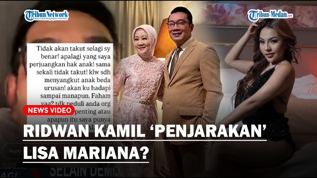 RIDWAN KAMIL Diklaim Family Man, Lisa Mariana Sebut Dihamili Suami Atalia Praratya