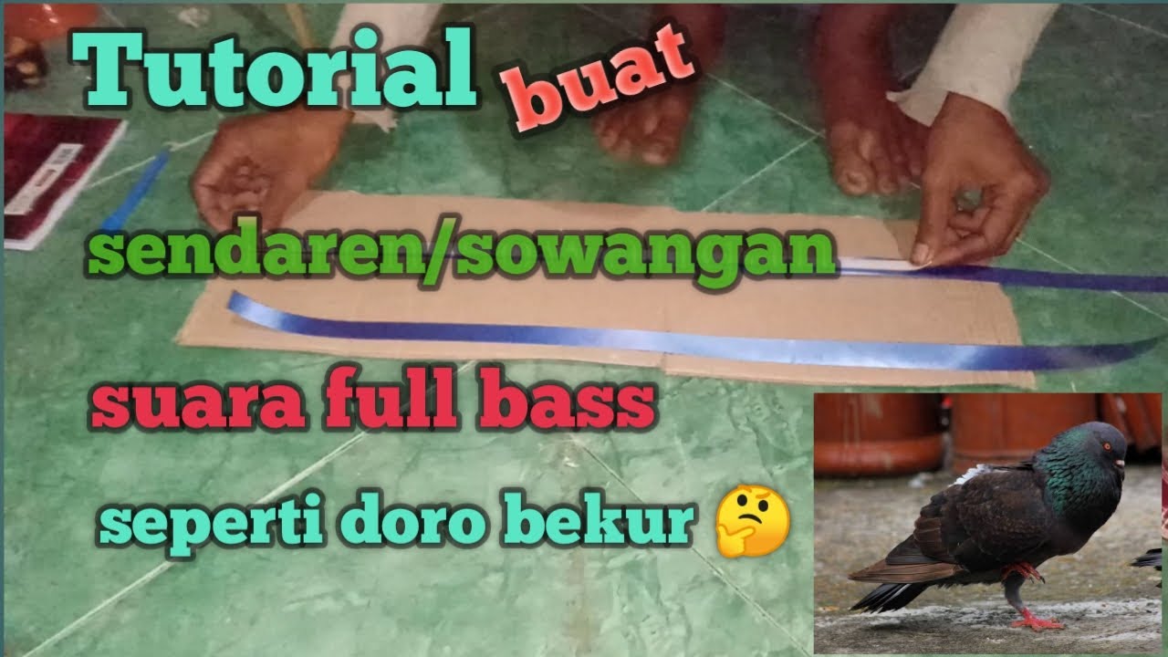 Tutorial buat pita sendaren suara full bas dan keras seperti doro bekur
