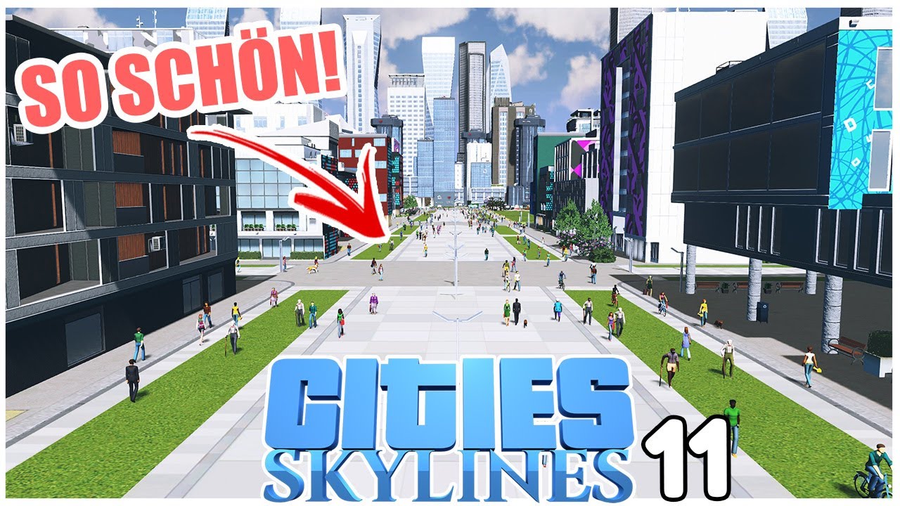 Fußgängerzone einbauen | Cities Skylines LIMIT 11 | 4k/60fps #citiesskylines
