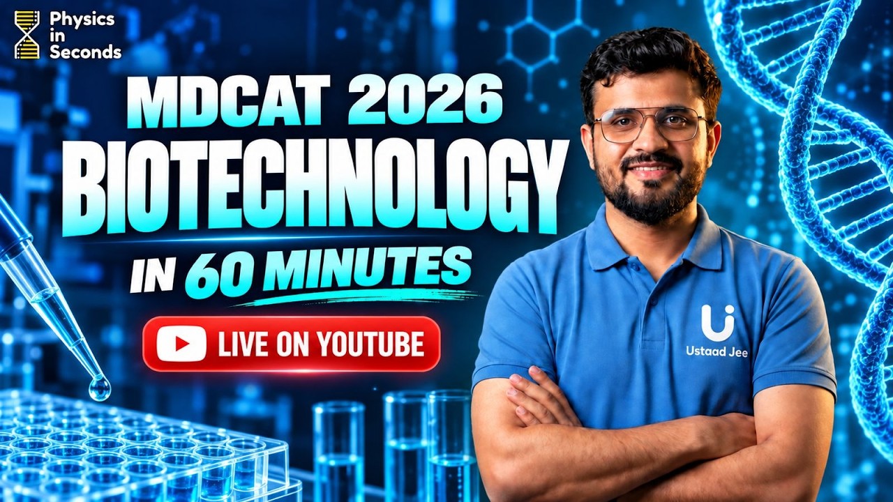 MDCAT 2026 | Biology | ⁠Biotechnology In 60 Minutes!