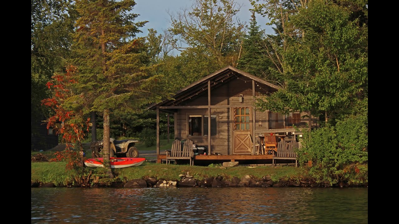 For Sale: Two Lakefront Cabins on Back Lake New Hampshire! [ Pittsburg, NH real estate video in 4k ]