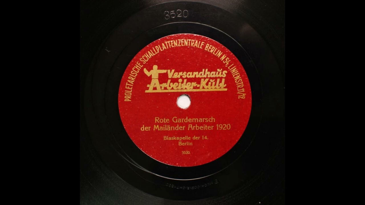 Rote Gardemarsch der Mailänder Arbeiter 1920