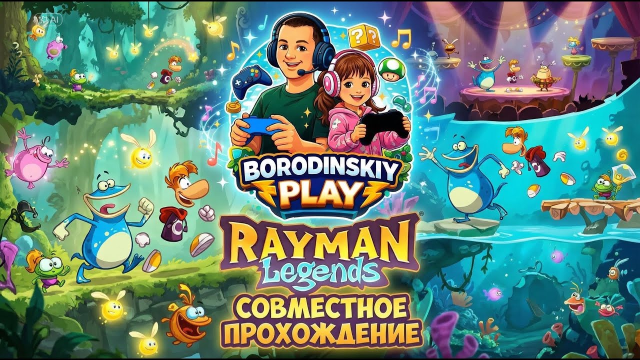 Rayman Legends — начинаем прохождение (Часть 1) | Играем с дочкой