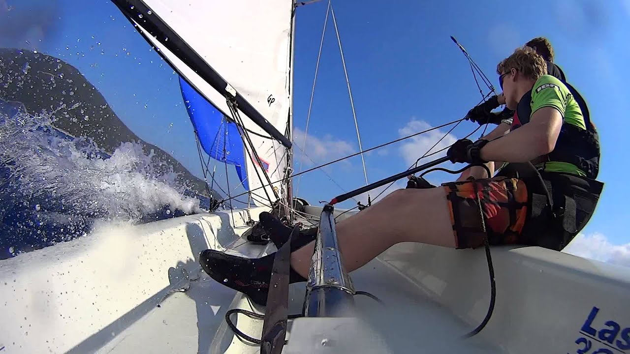 Laser 3000 sailing Wildwind Vassiliki 2014