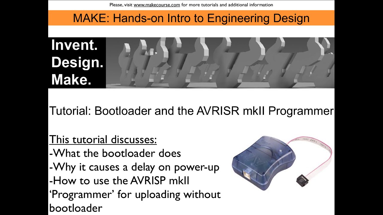 Tutorial: Arduino Bootloader and using the AVRISP mkII Programmer