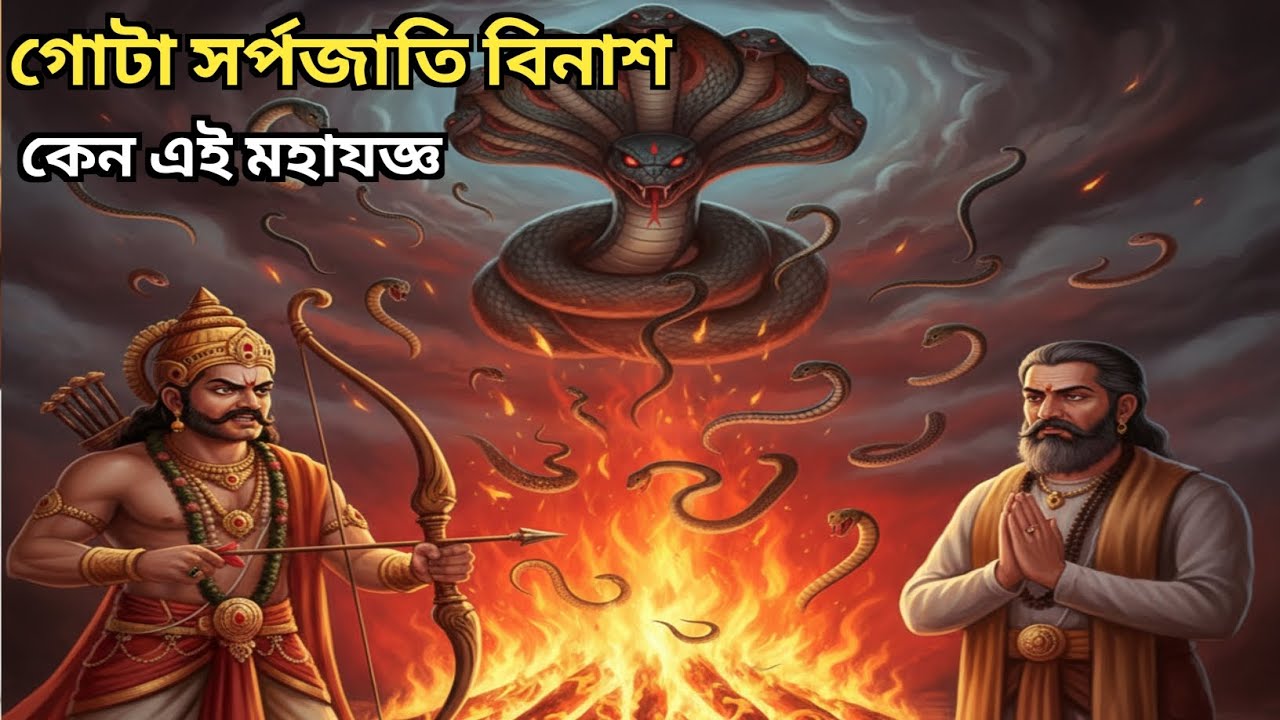 তক্ষকের ওপর প্রতিশোধ নিতে কেন গোটা সর্পজাতি ধ্বংস করলেন রাজা জনমেজয়? | মহাভারতের অজানা কাহিনী