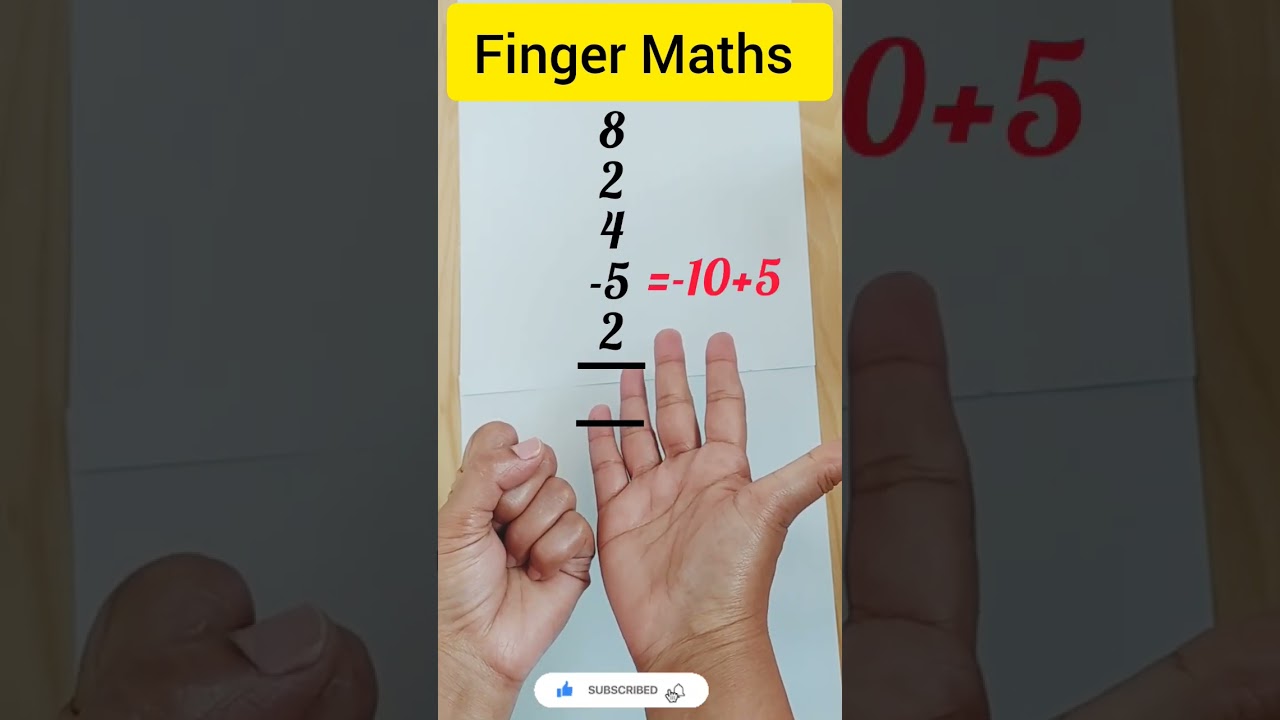 Make your hands finger calculator |Learn do to Addition and subtraction with fingers