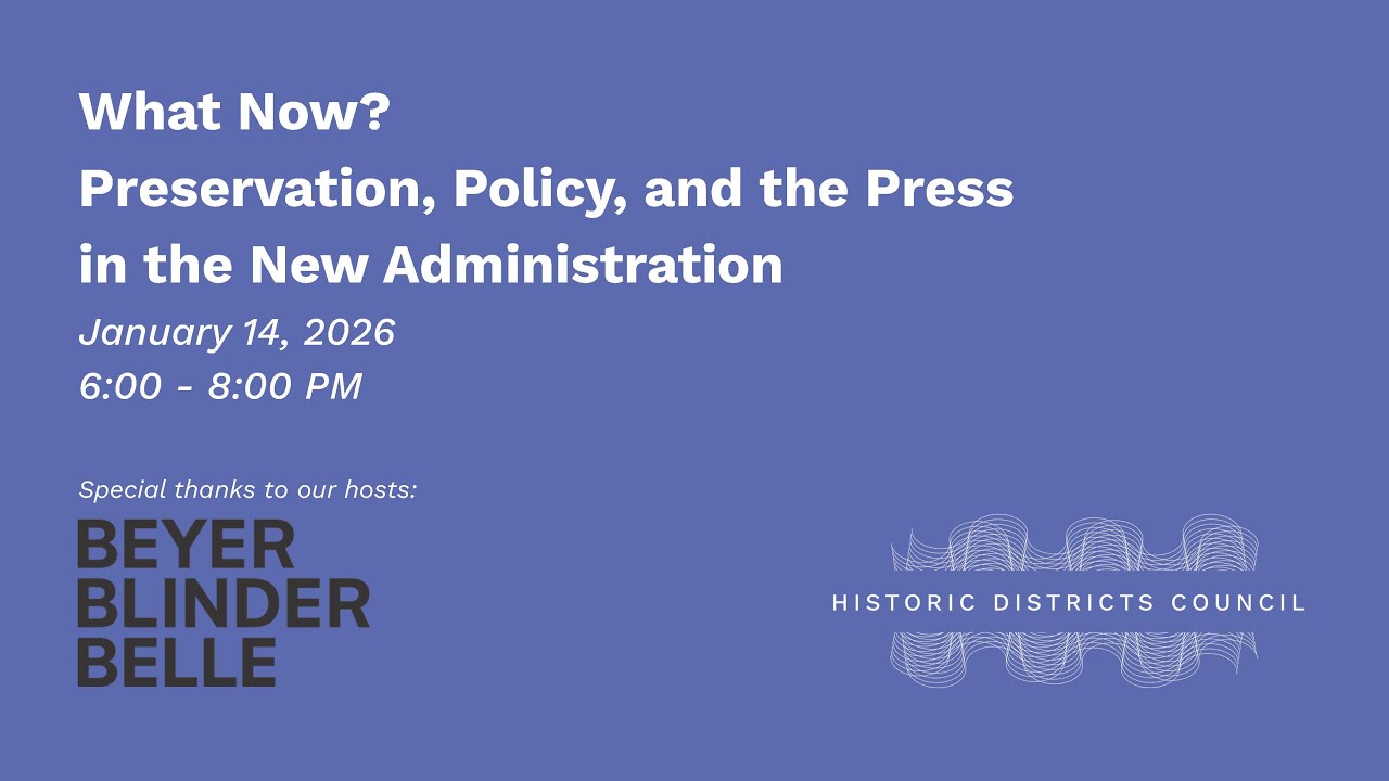 What Now? Preservation, Policy, and the Press in the New Administration