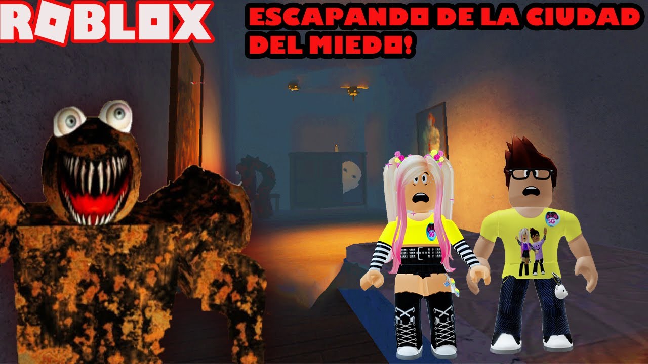 Escapando De La Ciudad Del Miedo! Scary Obby! Lograremos Escapar?! 😮🔪