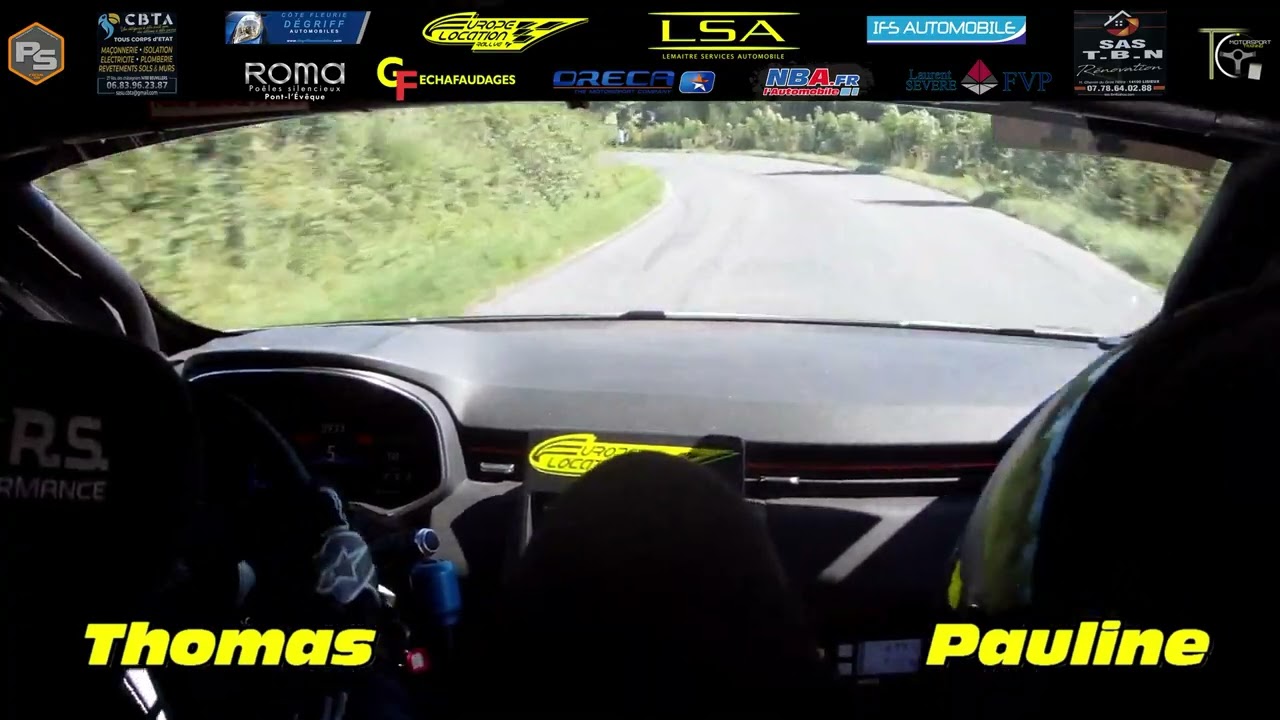 Onboard Clio Trophy France Asphalte - Rallye Aveyron Rouergue - ES10 / Thomas & Pauline Chauffray